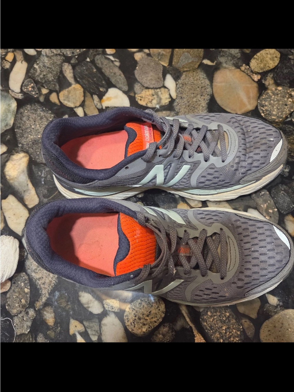 New Balance 880v6 Women Gray Orange Running Shoes Sneakers Size 10 W880GB6 - Picture 8 of 9
